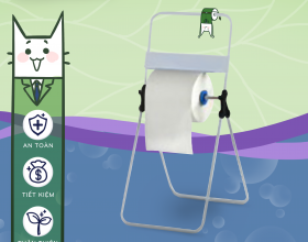 GIÁ KỆ ĐỂ GIẤY CUỘN LỚN