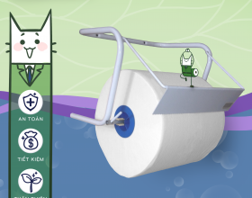 GIÁ KỆ ĐỂ GIẤY CUỘN NHỎ - GẮN TƯỜNG